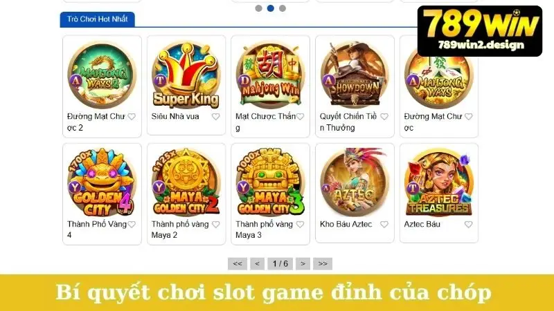Bí quyết chơi slot game đỉnh của chóp cho hội viên
